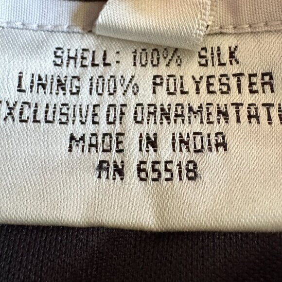 Stenay Y2K Black Silk Beaded Fairy Goth Dress Size 6 - Picture 9 of 11